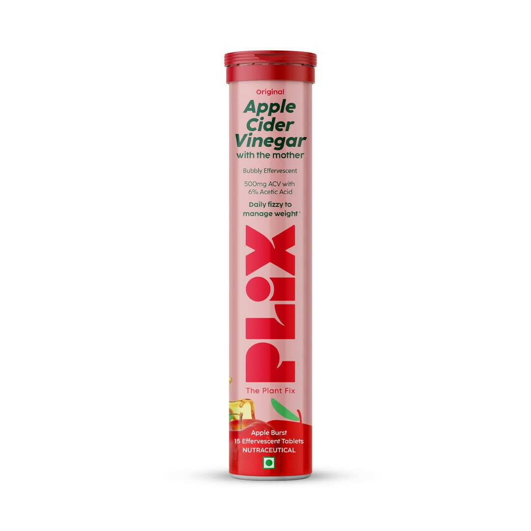 PLIX The Plant Fix Apple Cider Vinegar Effervescent Tablets with Mother - Apple - Mytrendzcart