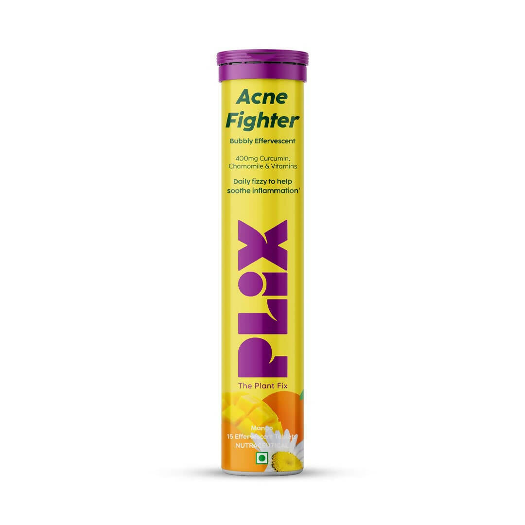 PLIX The Plant Fix Acne Fighter Effervescent Tablets - Mango - Mytrendzcart