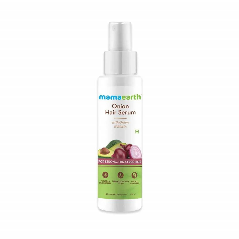 Mamaearth Onion Hair Serum For Strong , Frizz Free Hair -100 ml Mytrendzcart