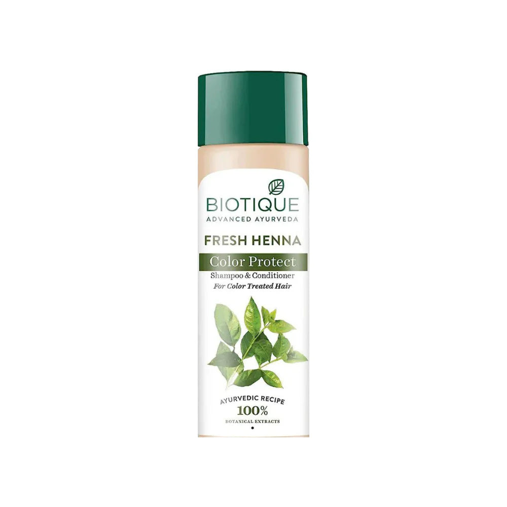 Biotique Bio Henna Leaf Fresh Texture Shampoo and Conditioner -120 ml Mytrendzcart