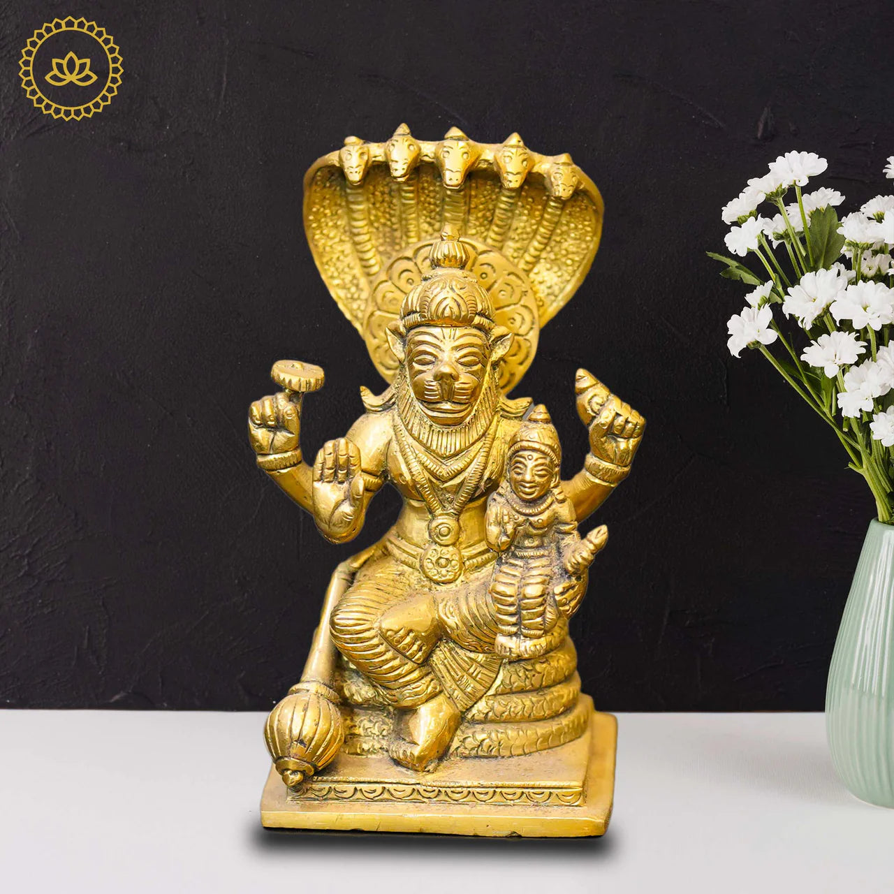 Brass Lakshmi Narasimha Swamy Idol Mytrendzcart