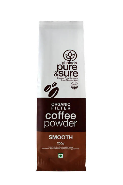 Pure & Sure Organic Filter Coffee Powder - Smooth -200 gm Mytrendzcart
