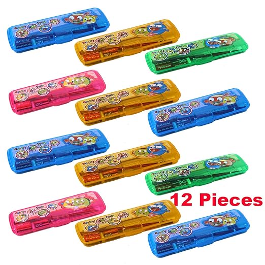 Lucid...We Build Relations Pencil Case Set, Pencil, Erasers, Scale, Sharpener, Box, Best Happy Birthday Return Gift for Boys and Girls with Complementary Gift Wrap - Pack of 12 Mytrendzcart
