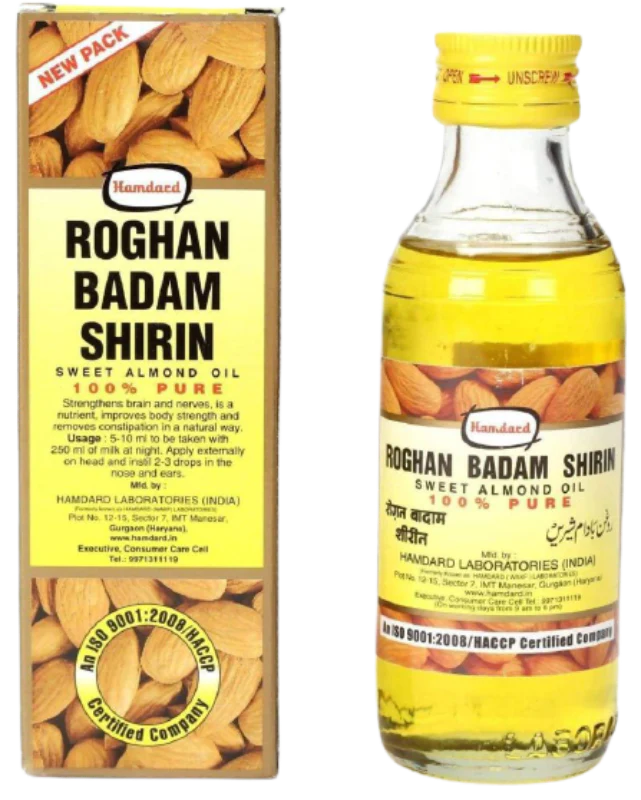 Hamdard Roghan Badam Shirin Sweet Almond Oil -50 ml Mytrendzcart