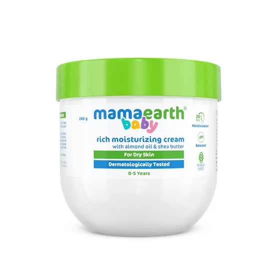 Mamaearth Baby Rich Moisturizing Cream With Almond Oil & Shea Butter -200 gm Mytrendzcart