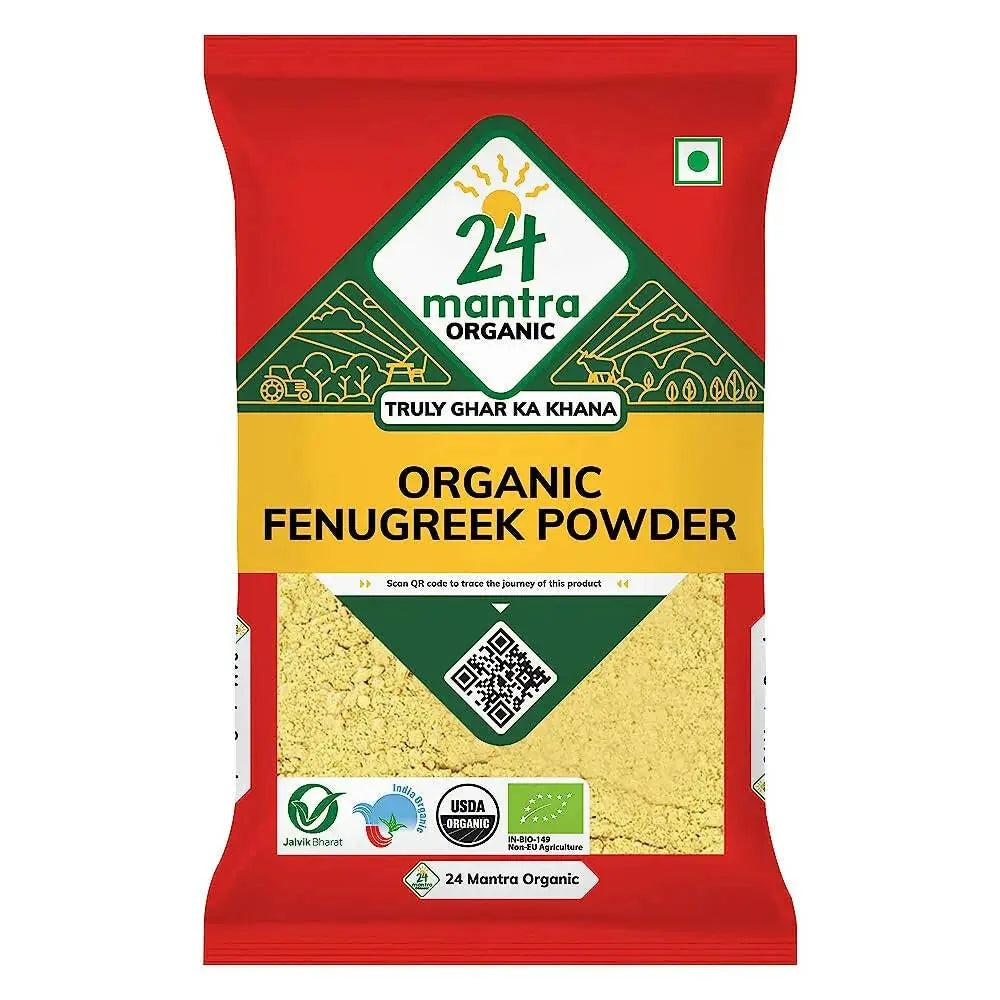 24 Mantra Organic Fenugreek Powder -100 gm - Mytrendzcart