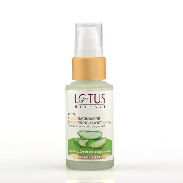 Lotus Herbals Active Aloe + Niacinamide Brightening Boost Serum - Mytrendzcart