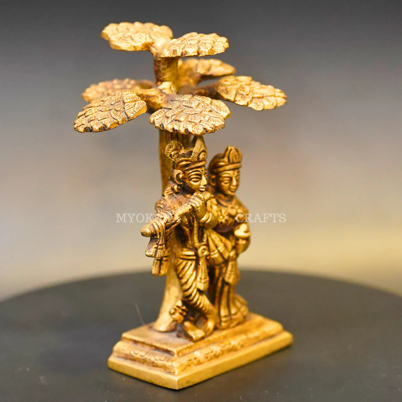 Brass Radha Krishna Idol Mytrendzcart