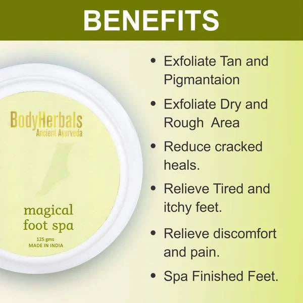 BodyHerbals 1 minute pedicure Lemongrass -125 gm Mytrendzcart