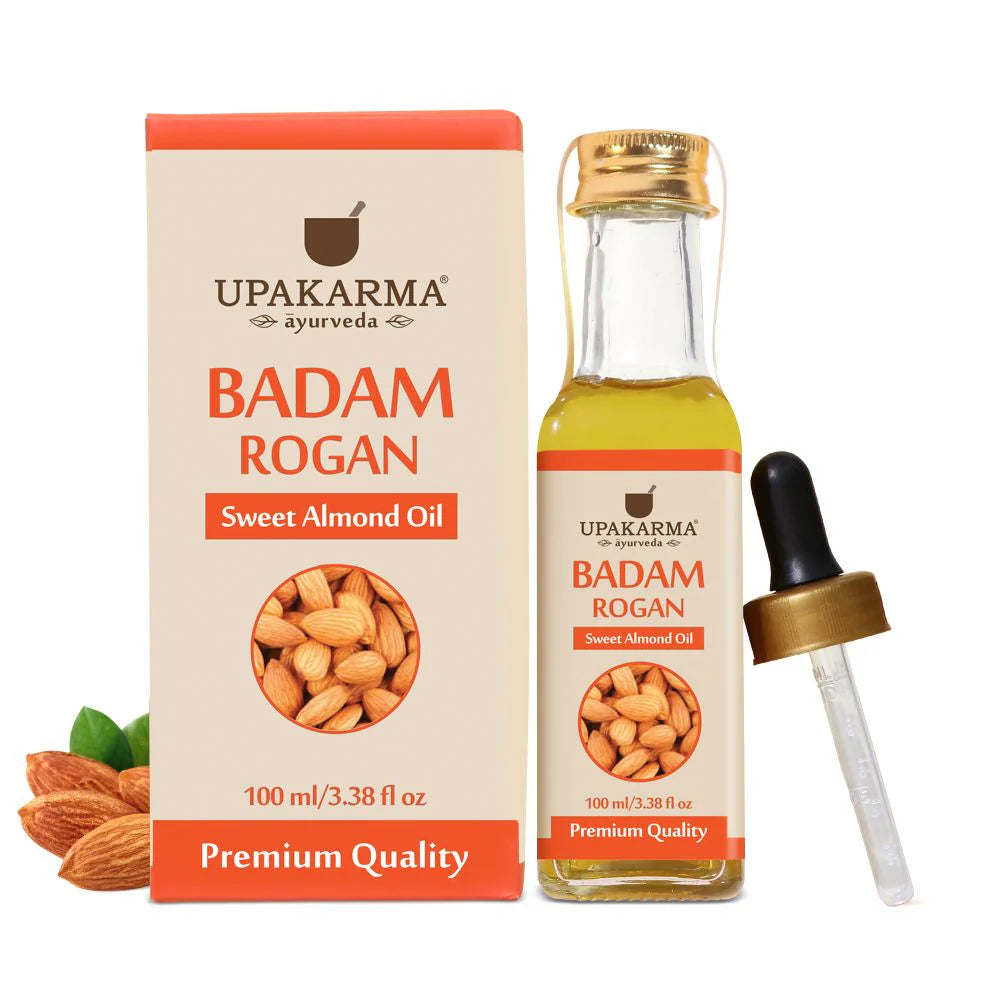 Upakarma Ayurveda Badam Rogan Sweet Almond Oil -100 ml Mytrendzcart