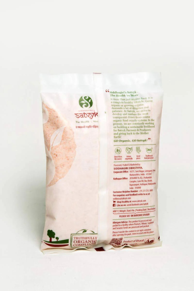 Siddhagiri's Satvyk Organic Himalayan Pink Rock Salt -250 gm Mytrendzcart