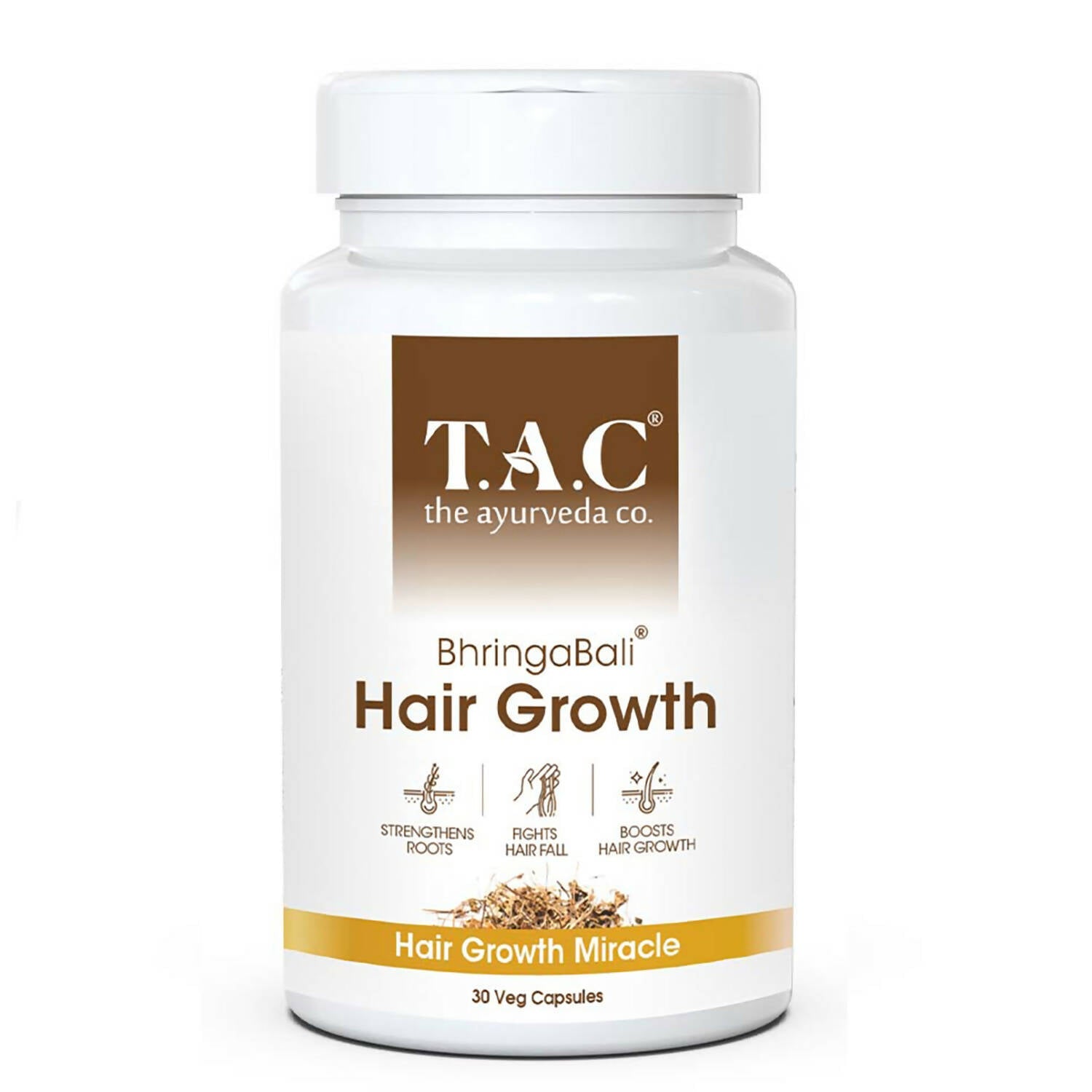 TAC - The Ayurveda Co. BhringaBali Hair Growth Veg Capsules - Mytrendzcart
