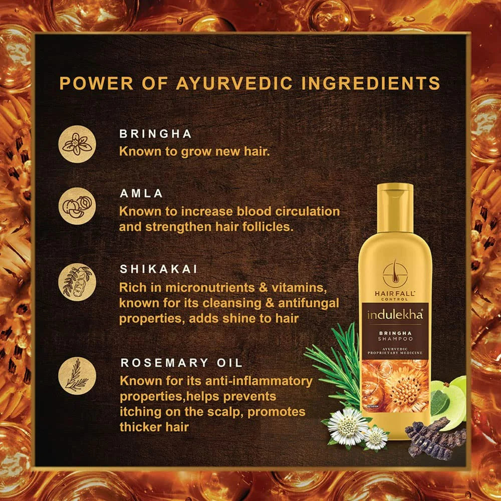 Indulekha Bringha Anti Hair Fall Shampoo -200 ml Mytrendzcart