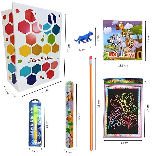 MONKEYTAIL Magic Combo Packs with Goody Bag | Set of 10 | Party favors | Birthday Return Gifts for Kids of All Age Group Mytrendzcart