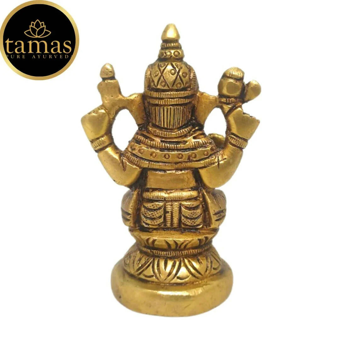 Tamas Brass Handmade Vinayakmoorti Ganesha Statue (Golden) Mytrendzcart