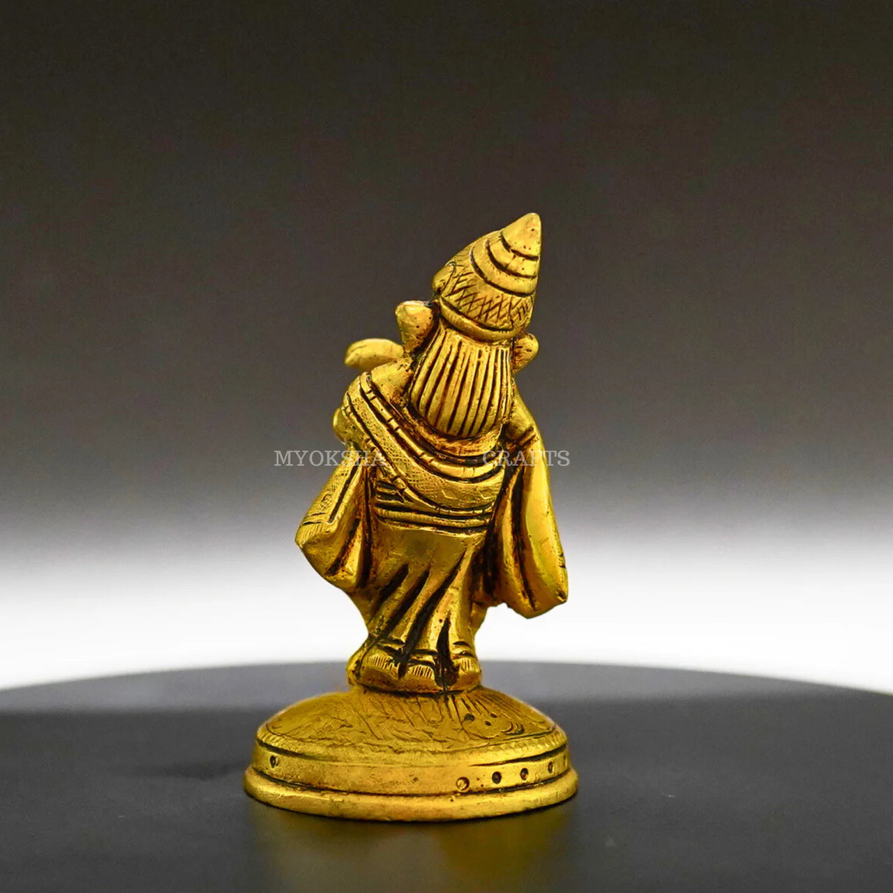 Ganesha Playing Shehnai Brass Idol - Invoking Prosperity and Harmony in Your Home Mytrendzcart