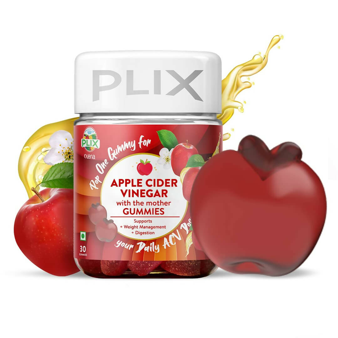 PLIX The Plant Fix Apple Cider Vinegar Gummies for Skin & Hair - Mytrendzcart