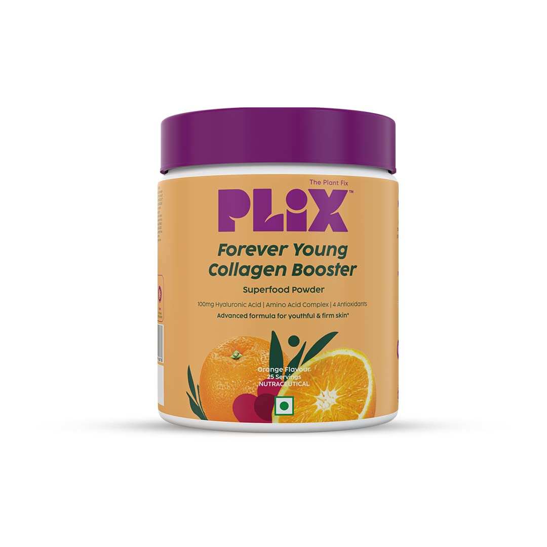 PLIX The Plant Fix Wholefood Collagen Builder Powder for Skin - Orange - Mytrendzcart