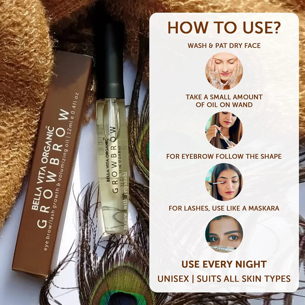 Bella Vita Organic Grow Brow -12 ml Mytrendzcart