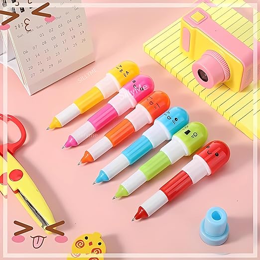 24pc Retractable Capsule Pen - Ball Pen - Return Gifts Birthday Party for kids - Best Birthday Return Gifts for Kids in Bulk - Return Gifts for Kids Age 3 4 5 6 7 8 12 Mytrendzcart