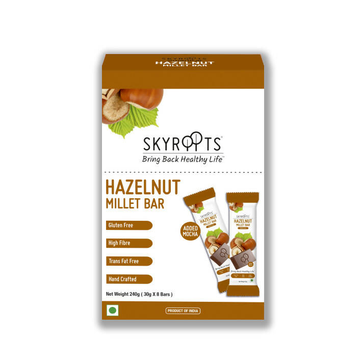 Skyroots Hazelnut Millet Bar - Mytrendzcart