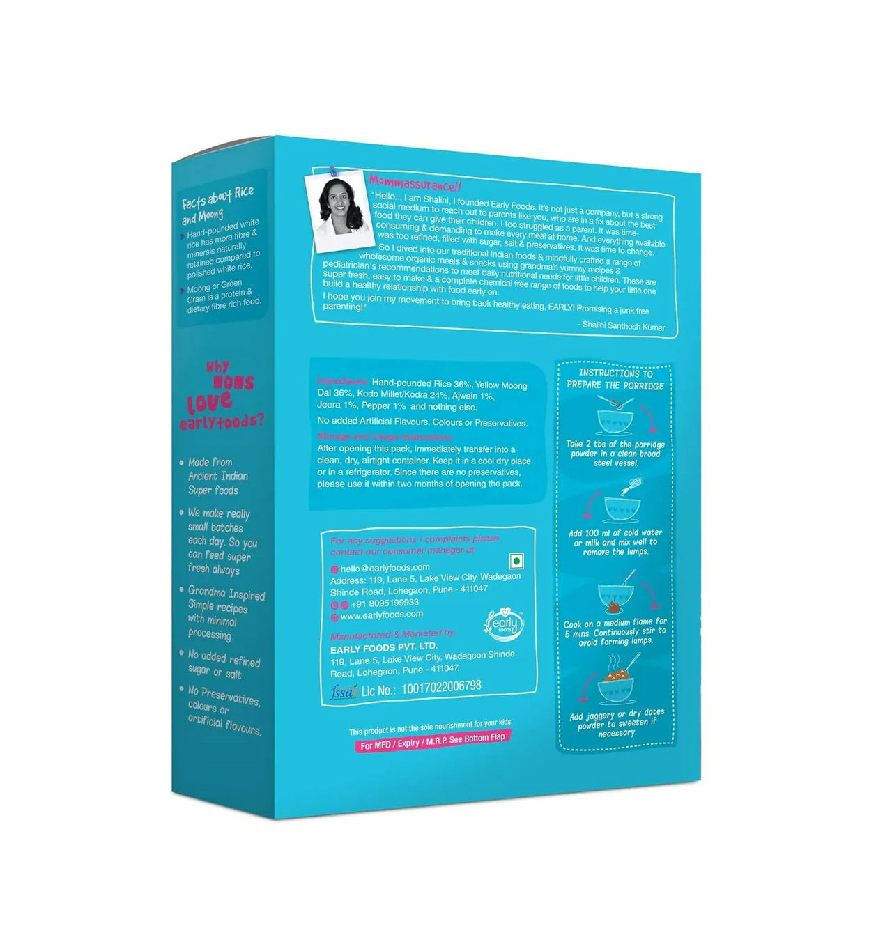 Early Foods Instant Rice & Moong Khichdi Mix -200 gm Mytrendzcart