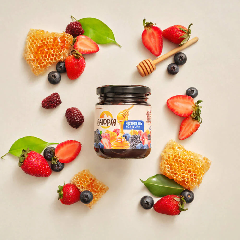 Eatopia Mixed Berry Honey Jam -240 gm Mytrendzcart