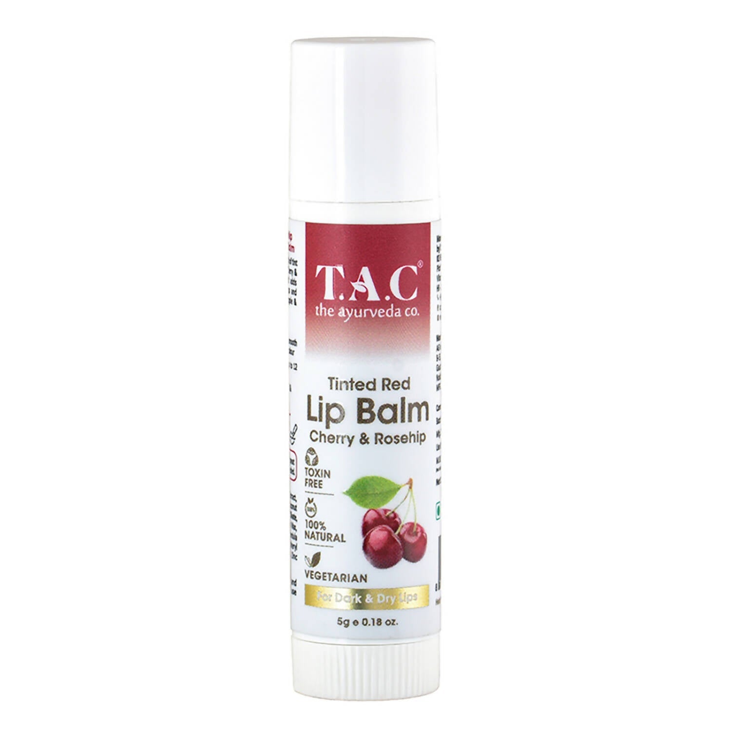TAC - The Ayurveda Co. Tinted Cherry & Roship Vegan Lip Balm - Mytrendzcart