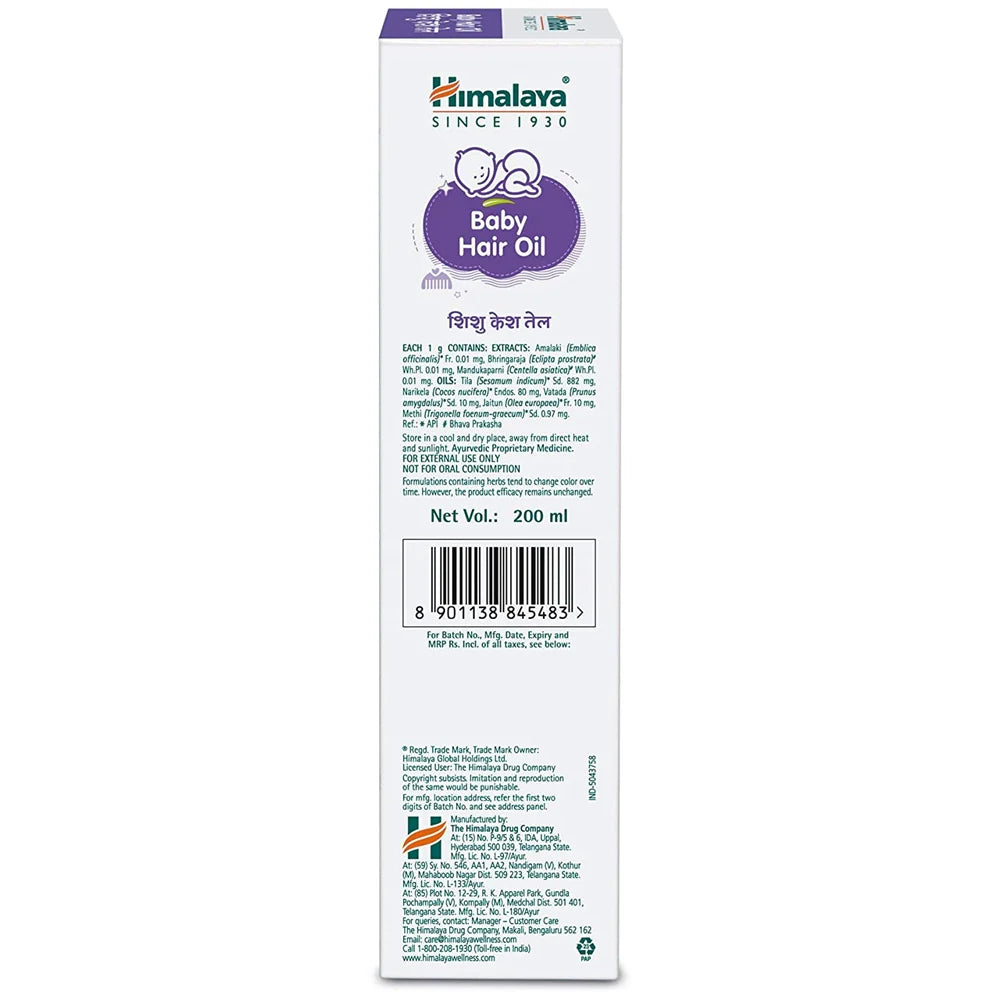 Himalaya Baby Hair Oil -100 ml Mytrendzcart