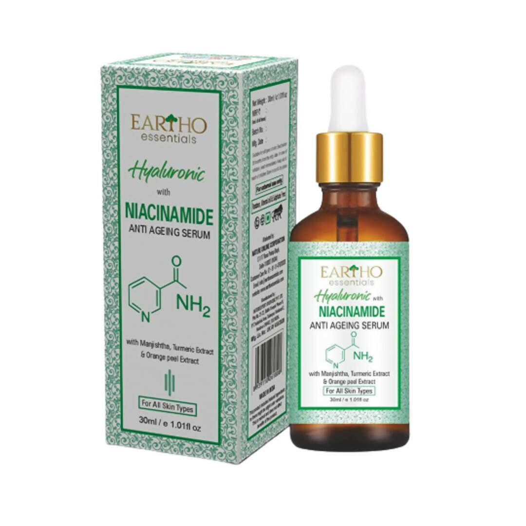 Eartho Essentials Hyaluronic with Niacinamide Anti Ageing Serum - Mytrendzcart