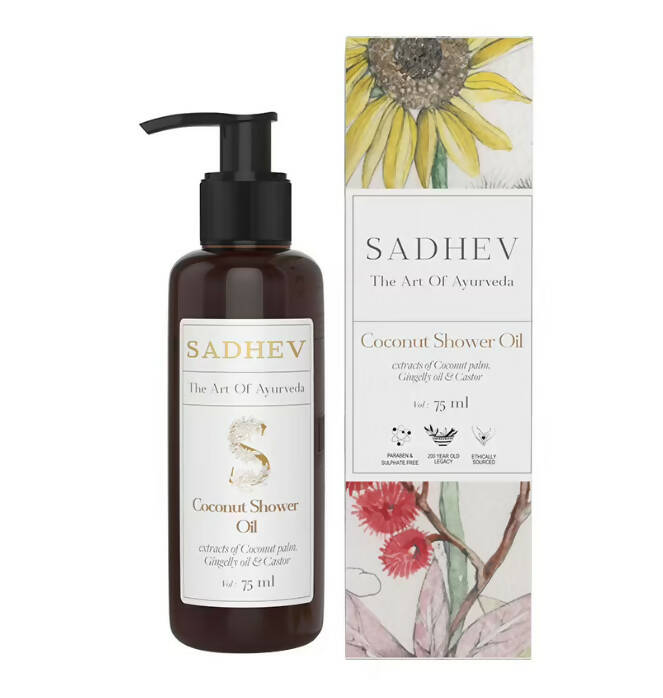 Sadhev Ayurvedic Coconut Shower Oil - Mytrendzcart