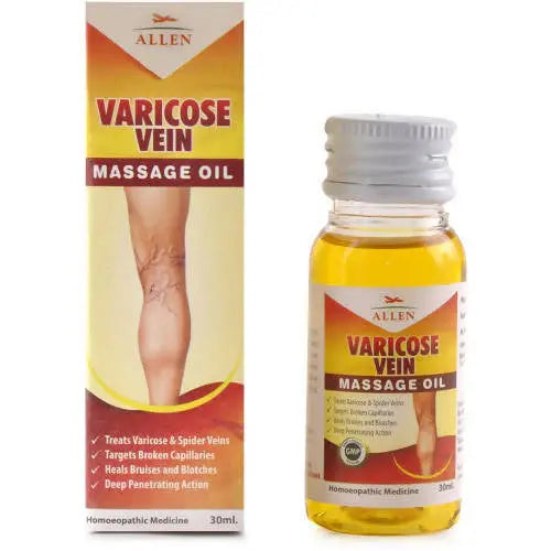Allen Homeopathy Varicose Vein Massage Oil -60 ml - Mytrendzcart