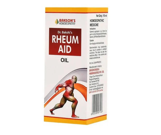 Bakson's Homeopathy Rheum Aid Oil -115 ml Mytrendzcart
