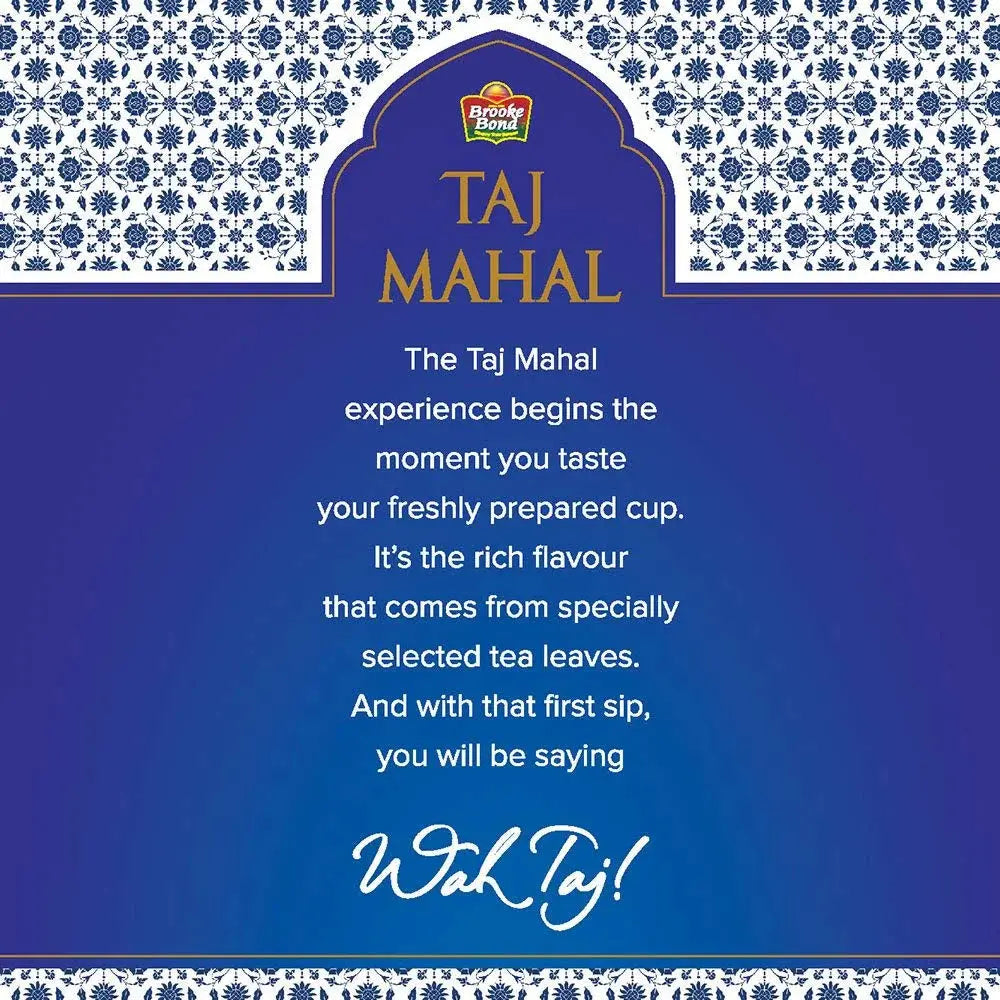 Brooke Bond Taj Mahal Tea - India's Premium Chai, Rich & Flavourful Tea -250 gm - Mytrendzcart