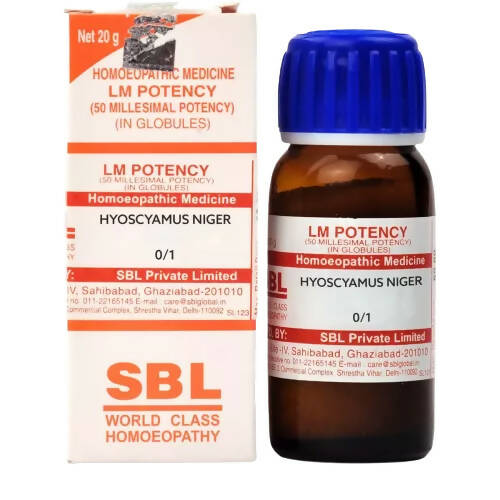 SBL Homeopathy Hyoscyamus Niger 0/1 LM - Mytrendzcart