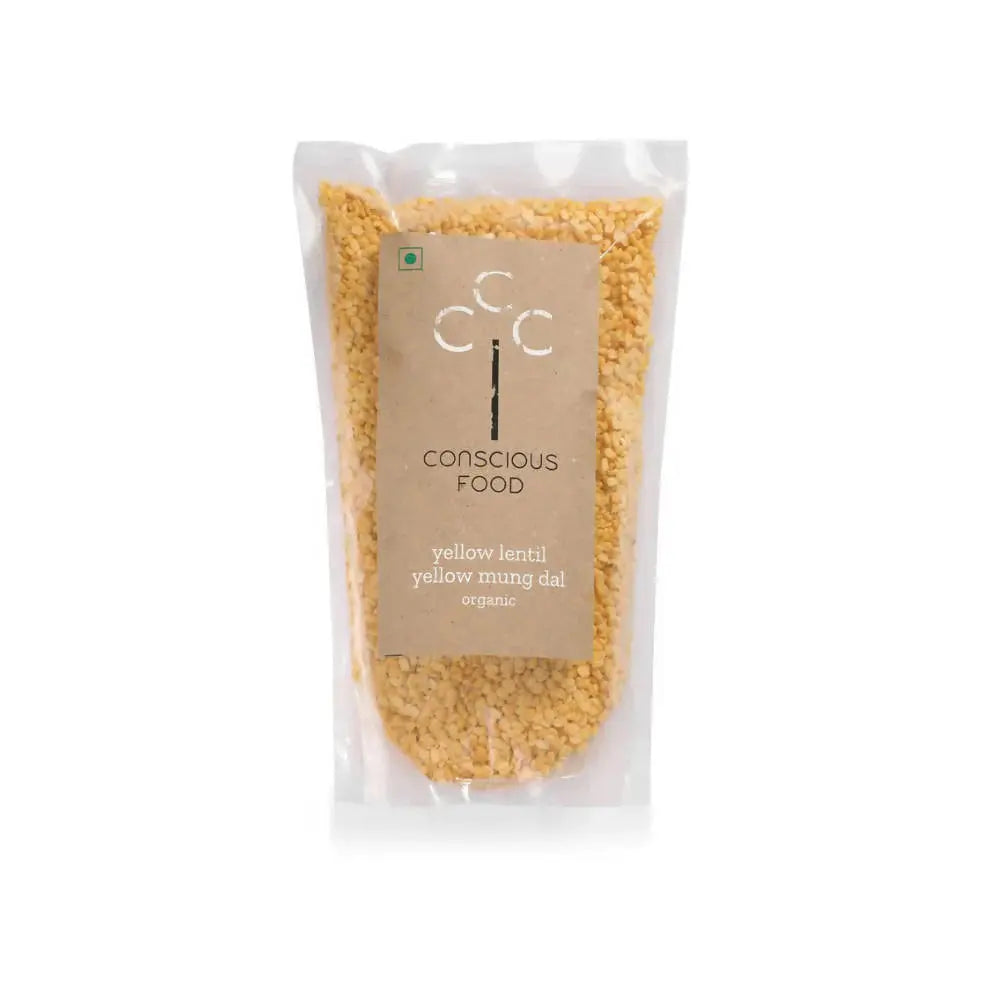 Conscious Food Yellow Lentil Mung Dal -500 gm - Mytrendzcart