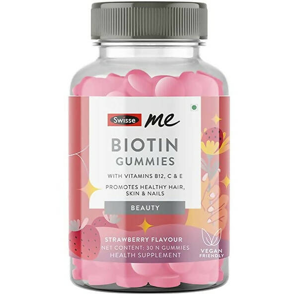 Swisseme Biotin Gummies With Vitamin B12, C & E For Healthy Hair & Nails - Mytrendzcart