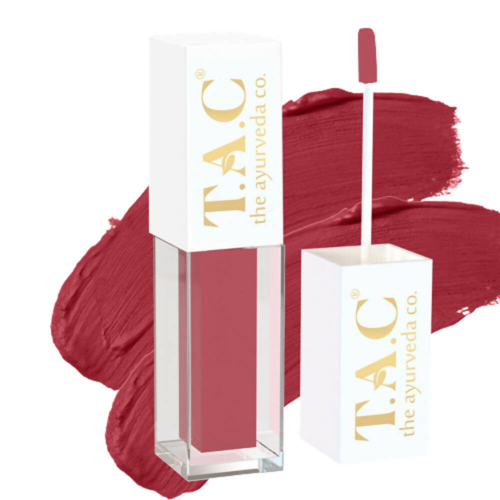 TAC - The Ayurveda Co. Liquid Matte Rust Desire Brown Lipstick - Mytrendzcart