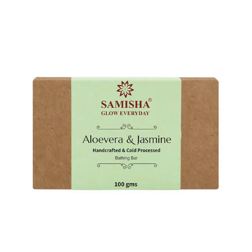 Samisha Organic Aloevera & Jasmine Anti-Blemish Bathing Bar - Mytrendzcart