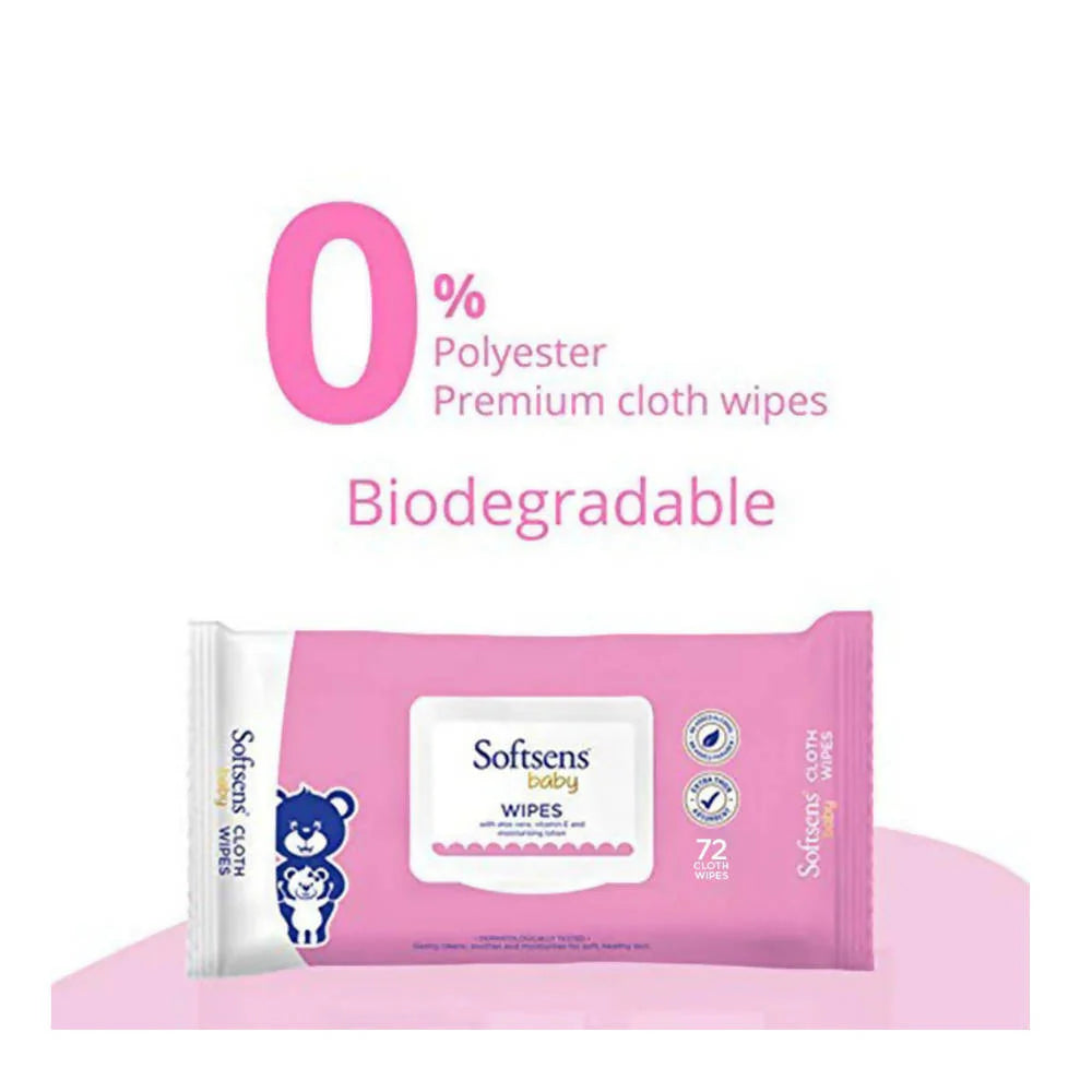 Softsens Baby Wipes -72 Wipes Mytrendzcart