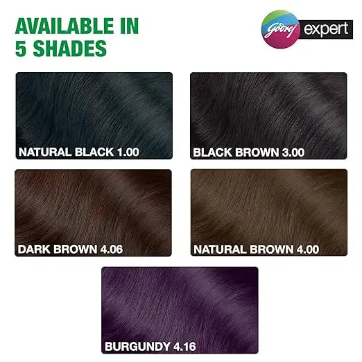 Godrej Expert Rich Crème Hair Colour Shade - Pack of 4 (NATURAL BLACK) - Mytrendzcart
