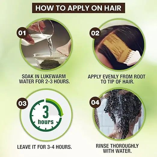 Godrej Nupur 100% Pure Henna Powder for Hair Colour (Mehandi) | for Hair, Hands & Feet (500g) - Mytrendzcart