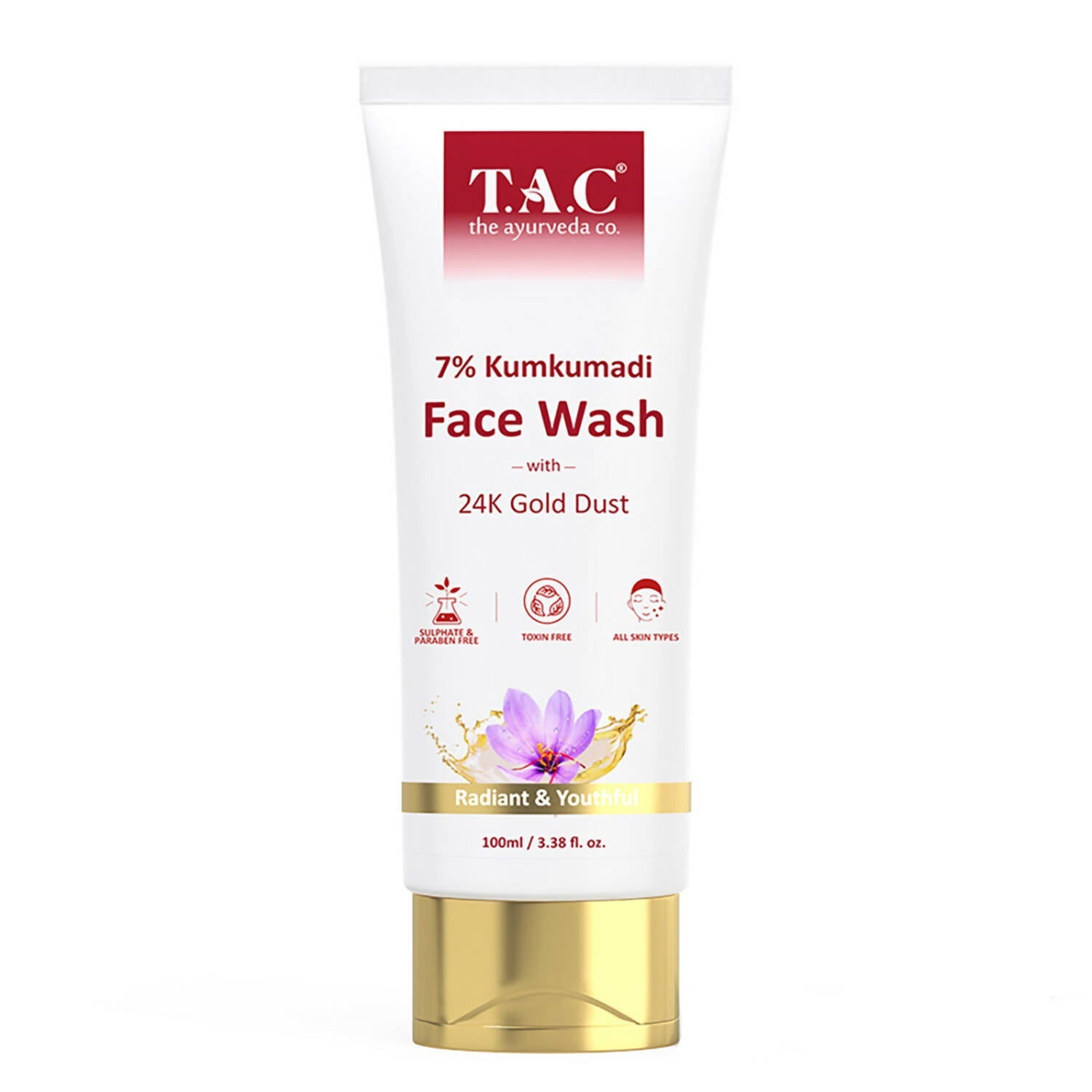 TAC - The Ayurveda Co. 7% Kumkumadi Face Wash for Glowing Skin - Mytrendzcart