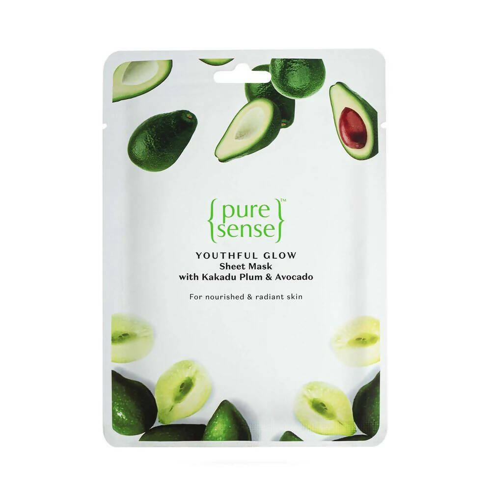 Pure Sense Youthful Glow Sheet Mask with Kakadu Plum & Avocado - Mytrendzcart