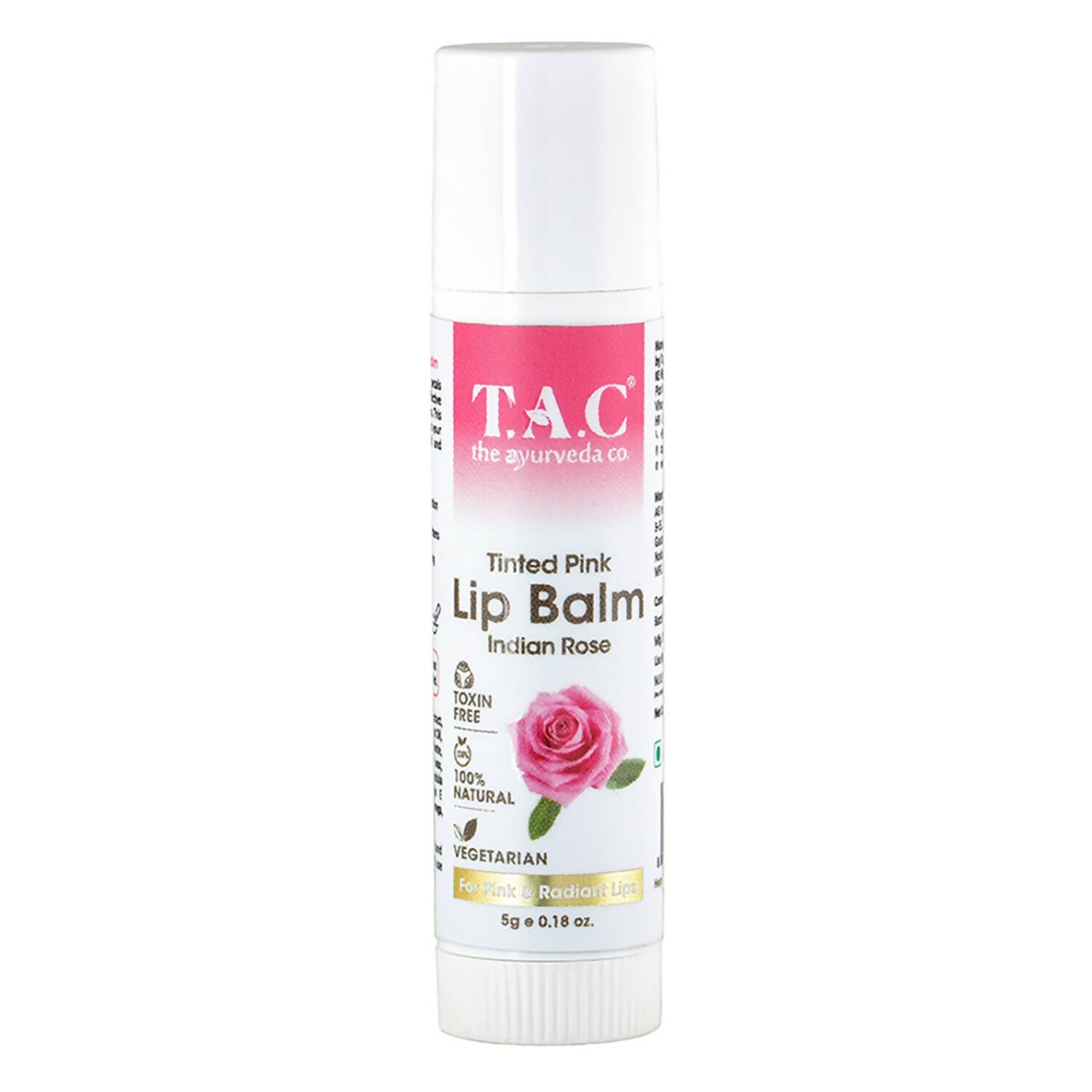 TAC - The Ayurveda Co. Tinted Indian Rose Vegan Lip Balm - Mytrendzcart