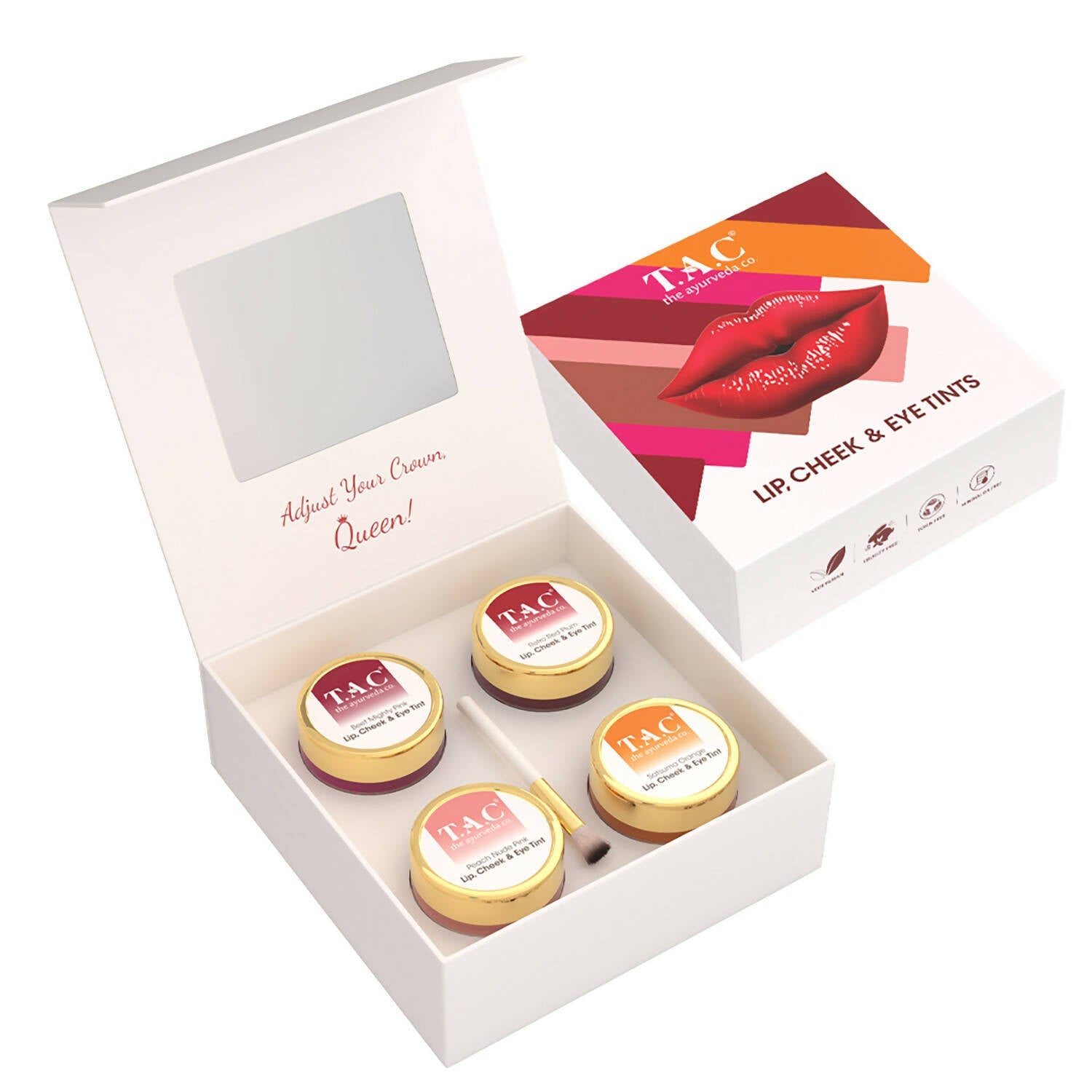 TAC - The Ayurveda Co. Lip, Cheek & Eye Tints Magic Combo Box - Mytrendzcart