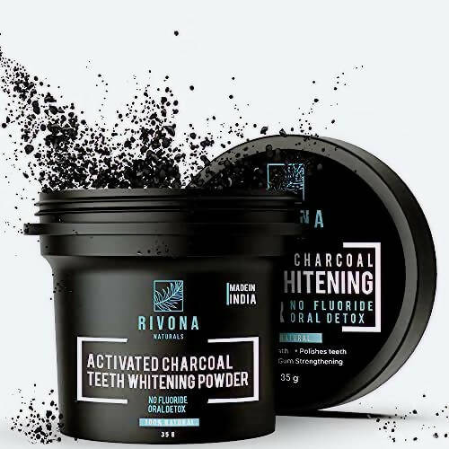 Rivona Naturals Activated Charcoal Teeth Whitening Powder - Mytrendzcart