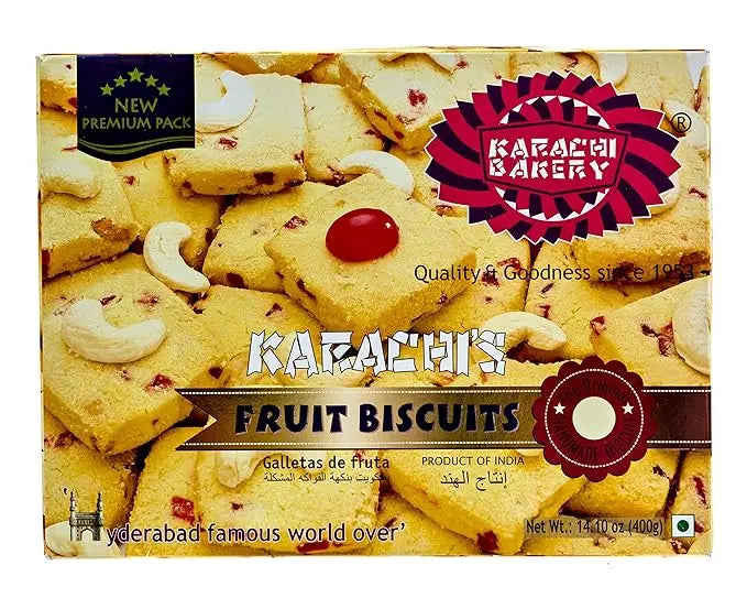 Karachi Fruit Biscuit - Premium, 400 g - Mytrendzcart