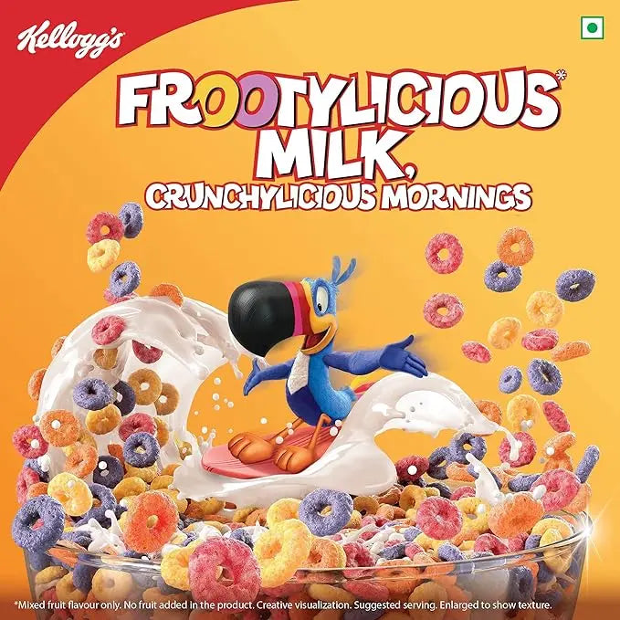 Kellogg’s Froot Loops 285g, Mixed Fruit Flavor | Power of 5: Energy, Protein, Iron, Calcium, Vitamins B1, B2, B3 & C | Crunchy Multigrain Breakfast Cereal for Kids - Mytrendzcart
