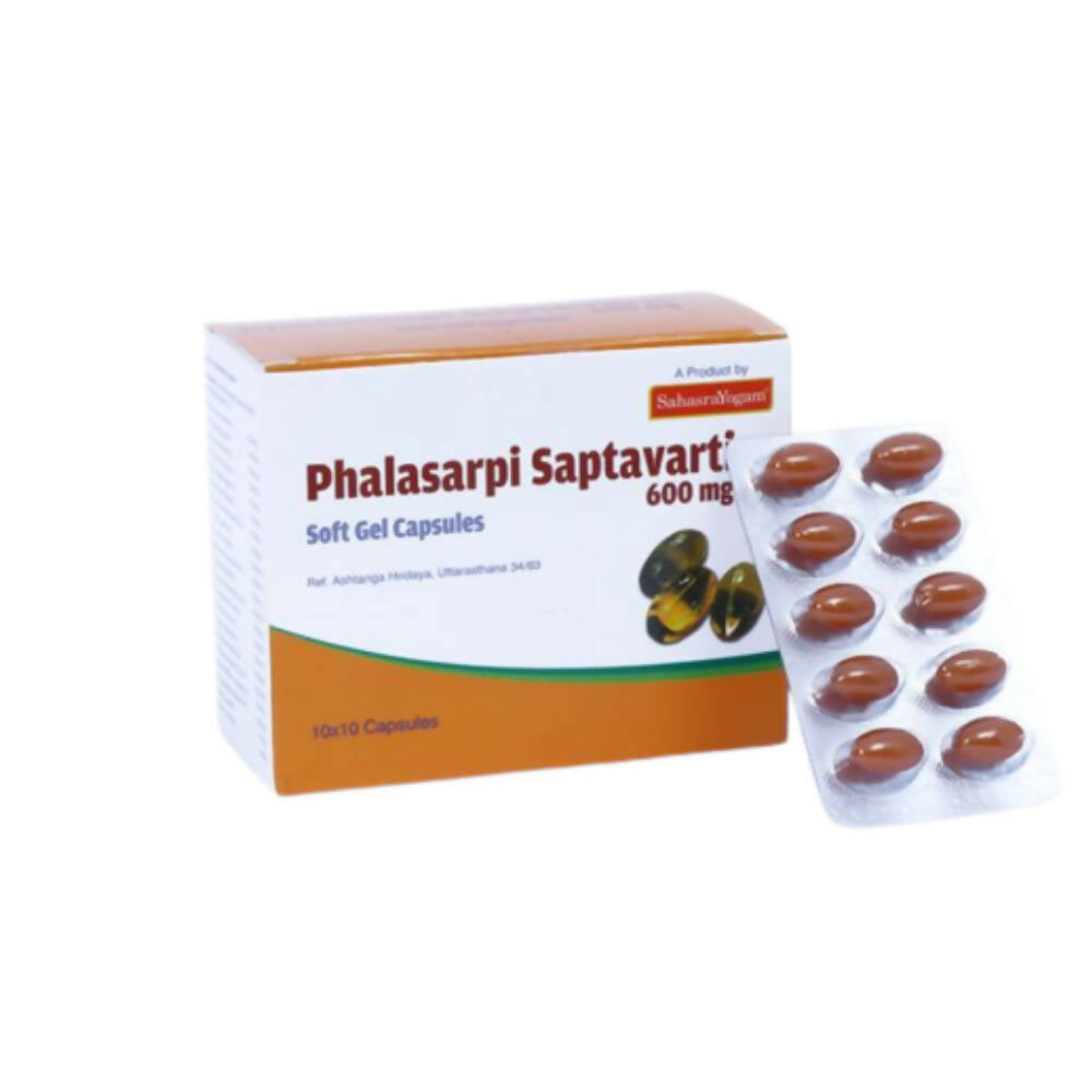 Sahasrayogam Phalasarpi Saptavarthi Softgel Capsules - Mytrendzcart